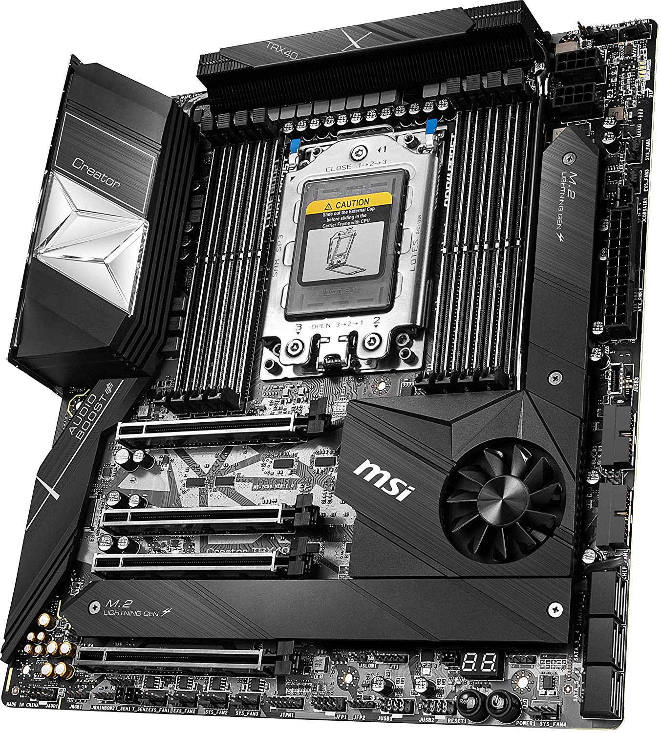 Visual Inspection - The MSI Creator TRX40 Motherboard Review: The 